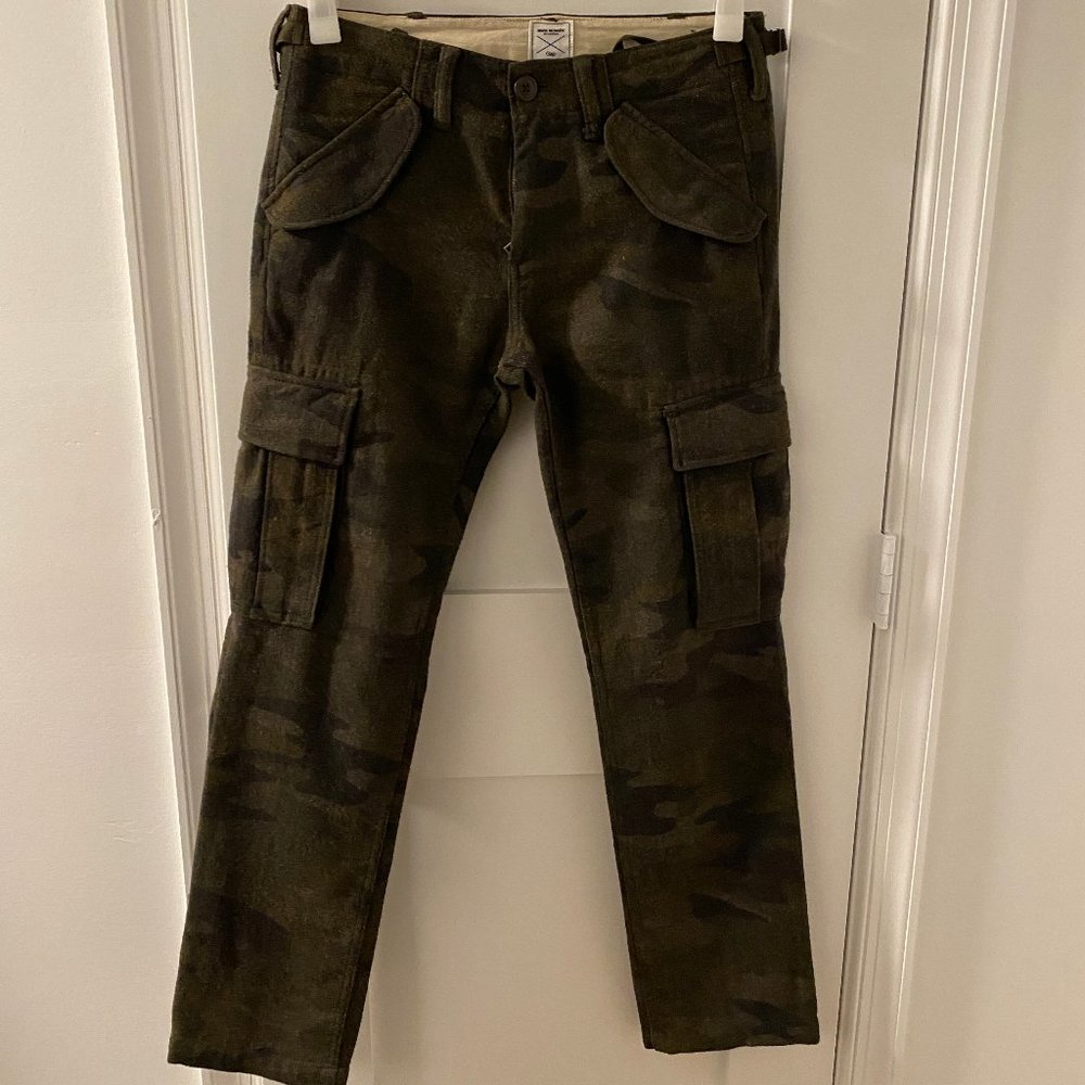 Rare Mark McNairy x GAP x GQ Camo Wool Cargo Pants